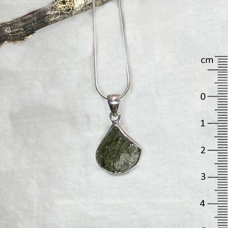 Teardrop Raw Moldavite Pendant