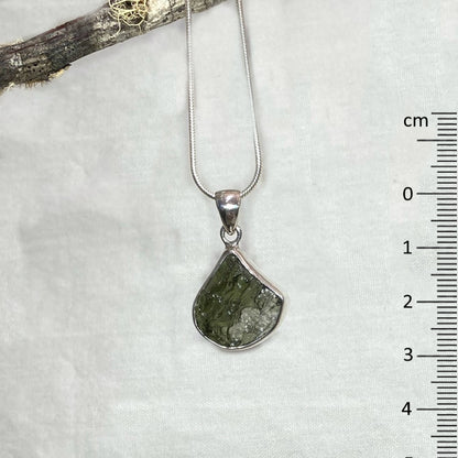 Teardrop Raw Moldavite Pendant