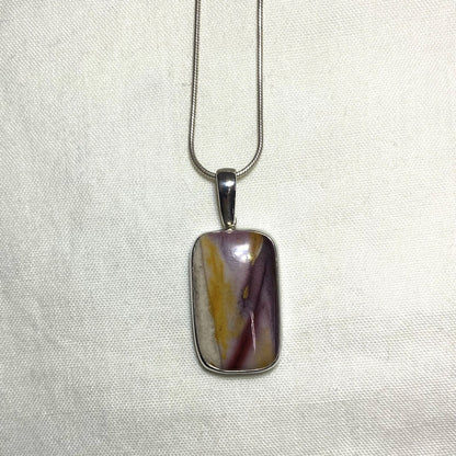 Rectangle Mookaite Jasper Pendant