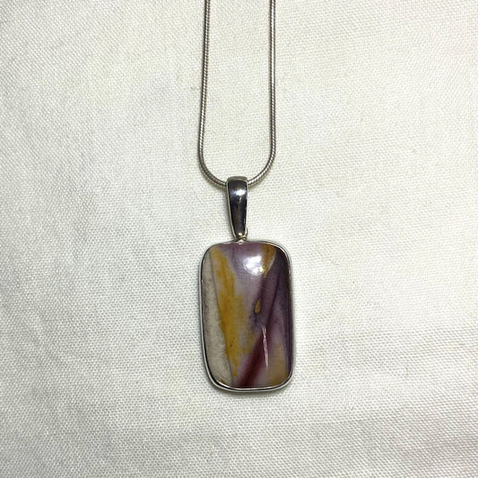 Rectangle Mookaite Jasper Pendant