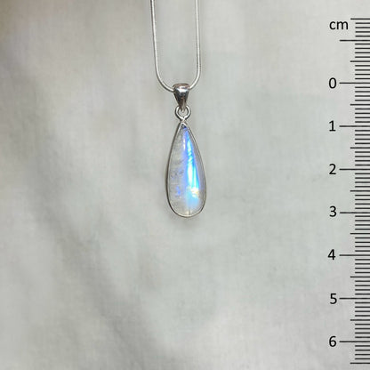 Teardrop Rainbow Moonstone Pendant