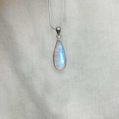 Teardrop Rainbow Moonstone Pendant