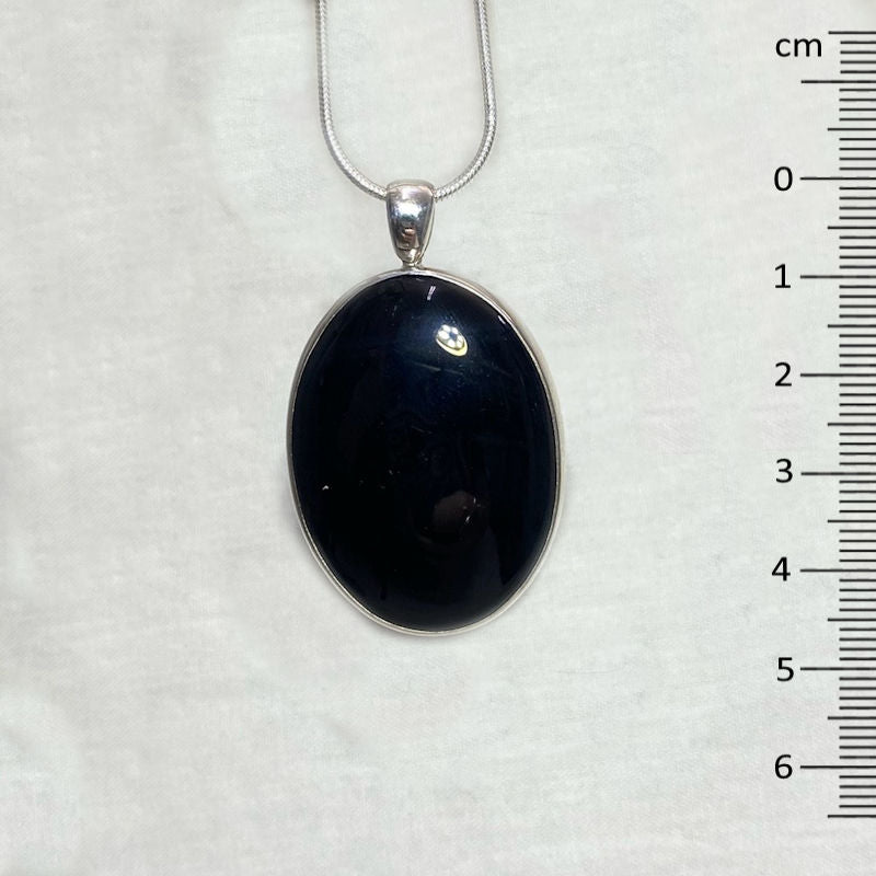 Oval Black Onyx Pendant