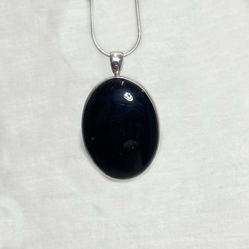 Oval Black Onyx Pendant