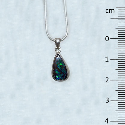 Teardrop Boulder Opal Pendant