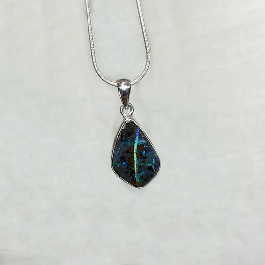Freeform Boulder Opal Pendant