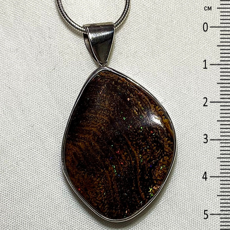 Freeform Boulder Opal Pendant