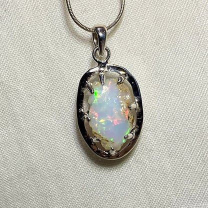 Freeform Ethiopian Opal Pendant