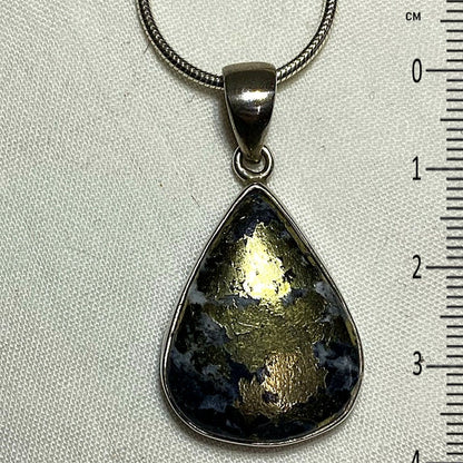 Teardrop Chalcopyrite Pendant