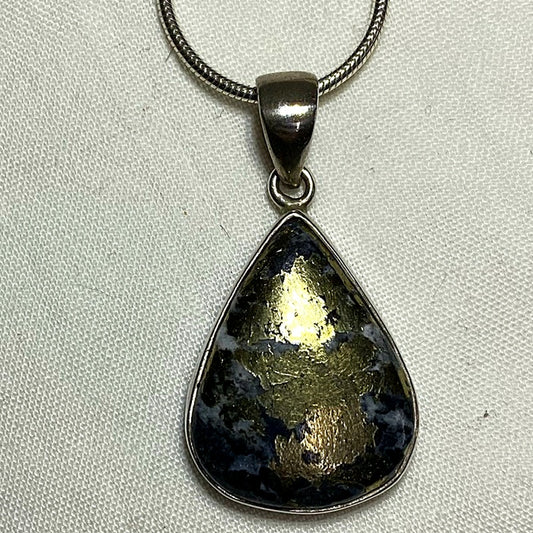 Teardrop Chalcopyrite Pendant