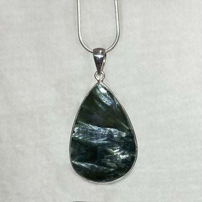 Teardrop Seraphinite Pendant
