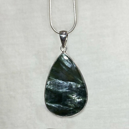 Teardrop Seraphinite Pendant