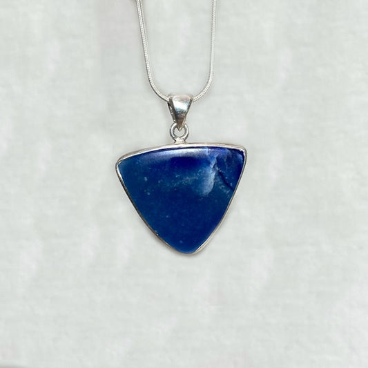 Triangle Blue Sugilite Pendant