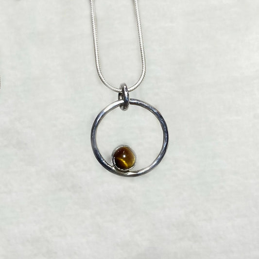 Round Tigers Eye Pendant