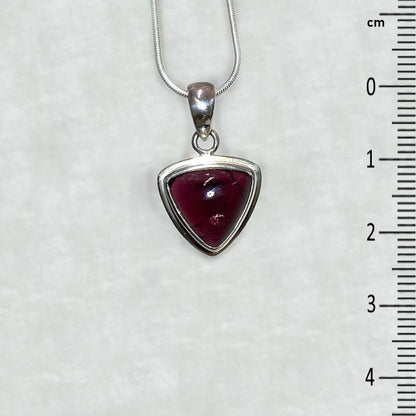 Triangle Pink Tourmaline Pendant