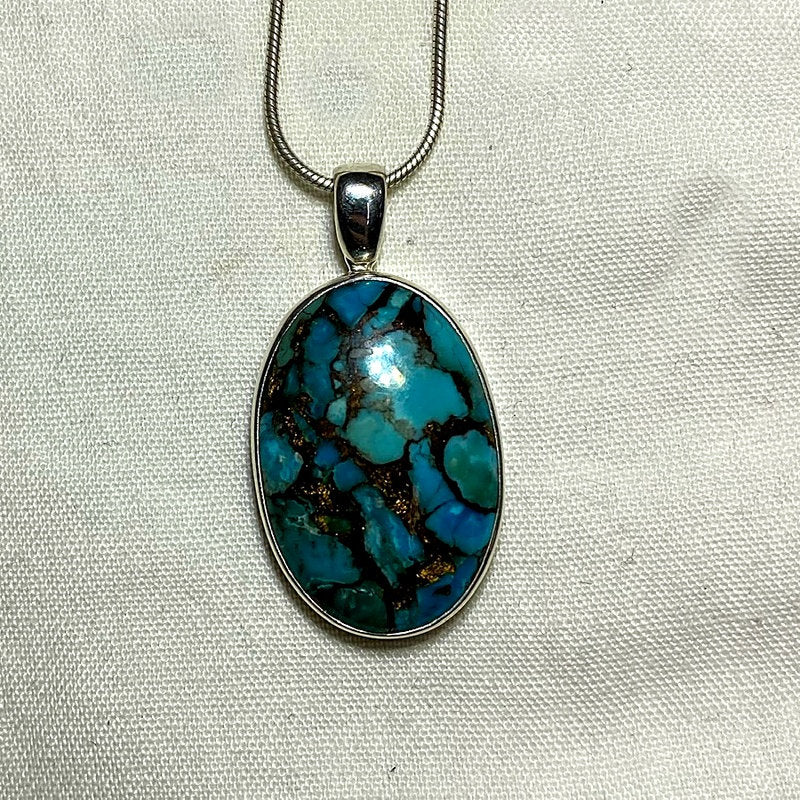Oval Turquoise Pendant