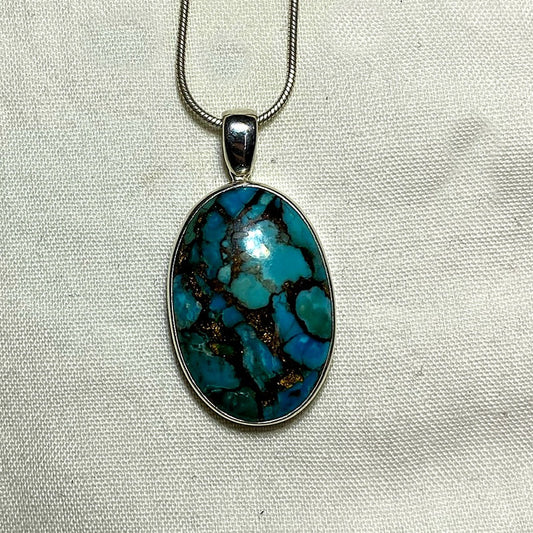 Oval Turquoise Pendant