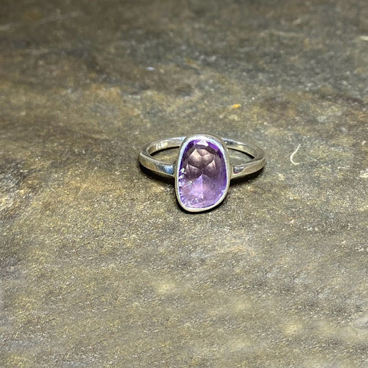 Freeform Amethyst Ring- Size 9