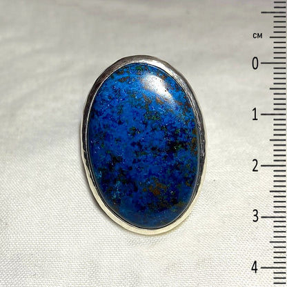 Oval Azurite Ring- Size 9