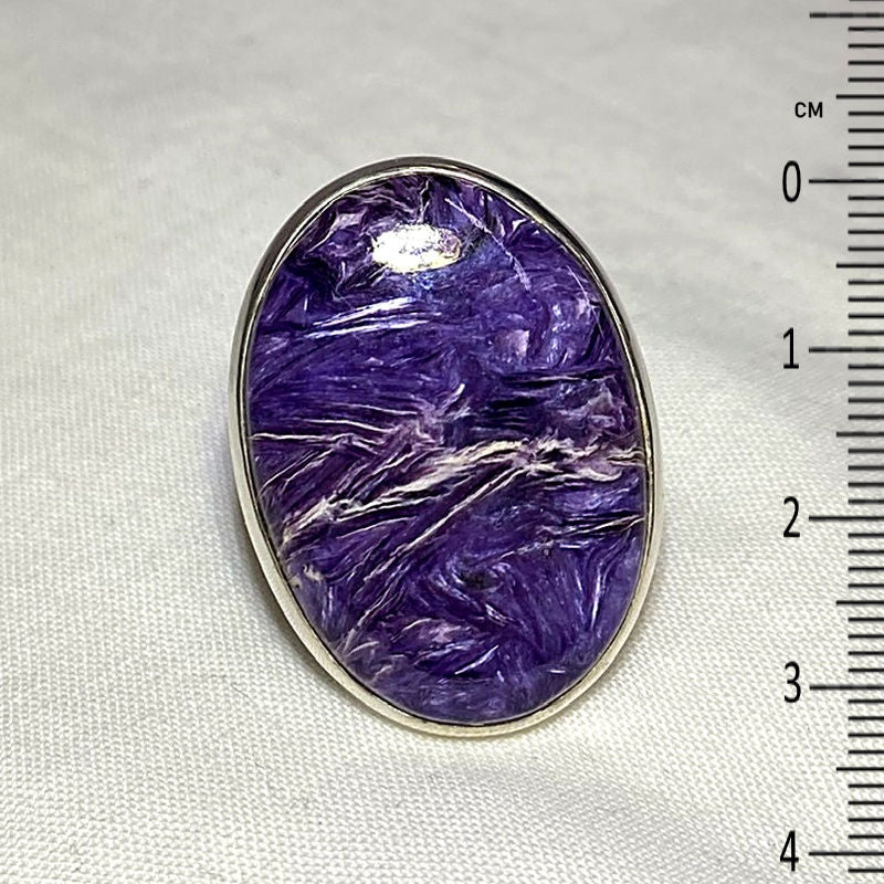Oval Charoite Ring- Size 9
