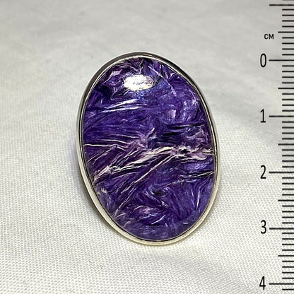 Oval Charoite Ring- Size 9