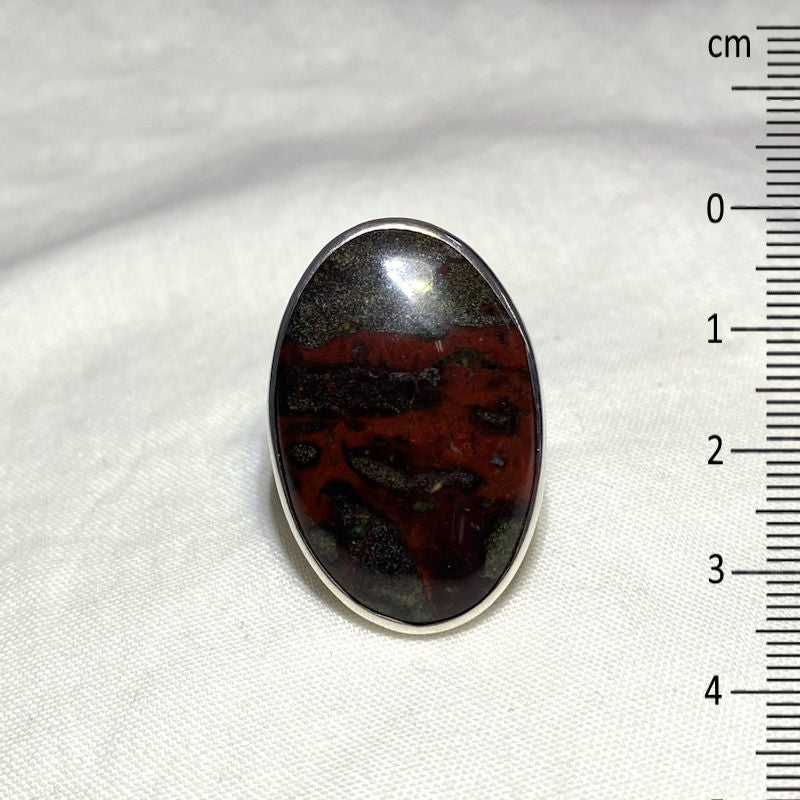 Oval Dragons Blood Ring- Size 8.5