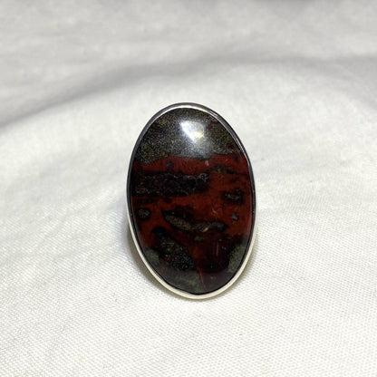 Oval Dragons Blood Ring- Size 8.5