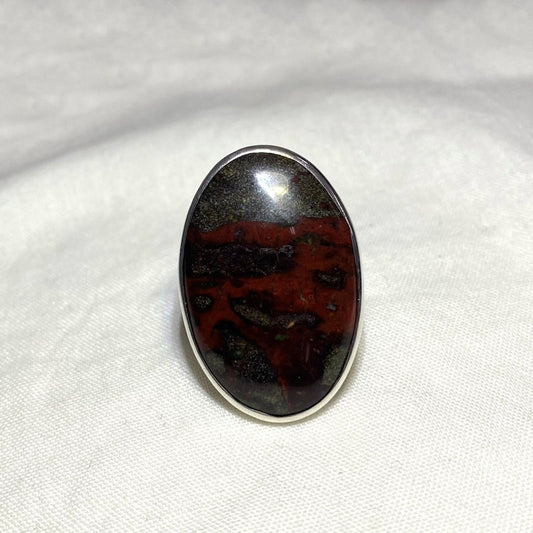Oval Dragons Blood Ring- Size 8.5