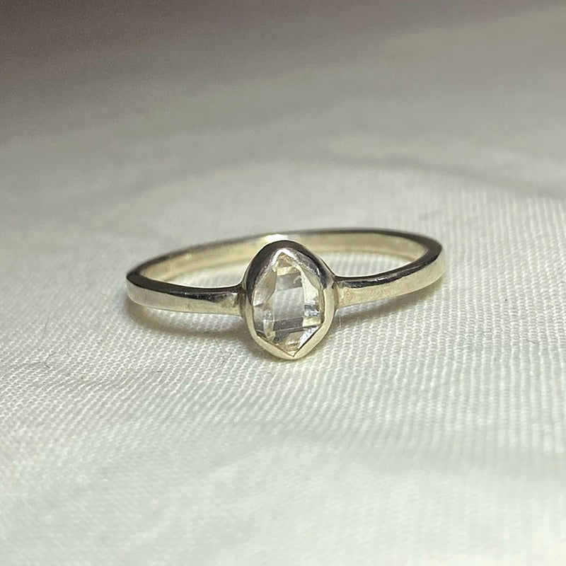 Herkimer Diamond Ring- Size 9