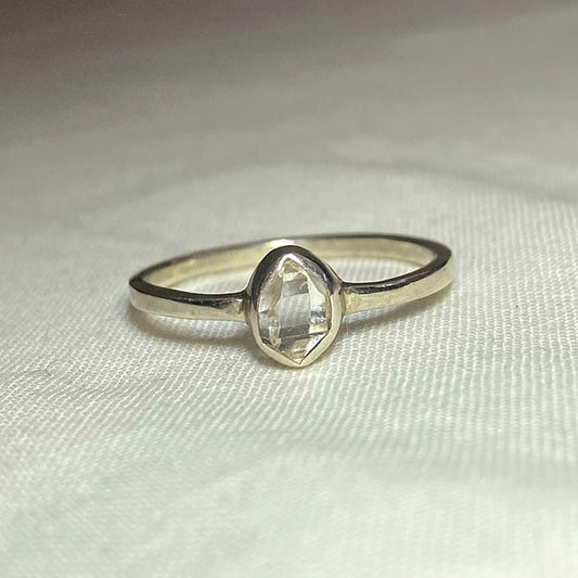 Herkimer Diamond Ring- Size 9