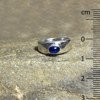 Oval Blue Kyanite Ring- Size 7