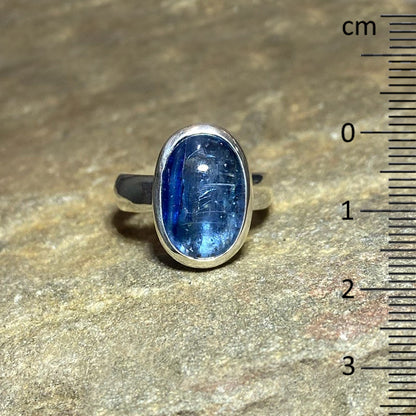 Oval Blue Kyanite Ring- Size 8