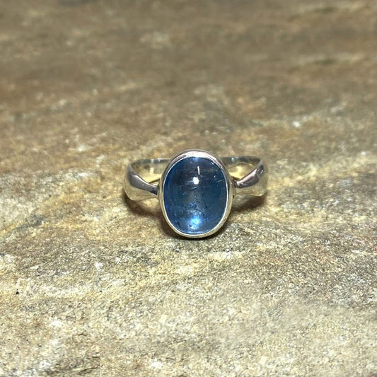 Oval Blue Kyanite Ring- Size 9