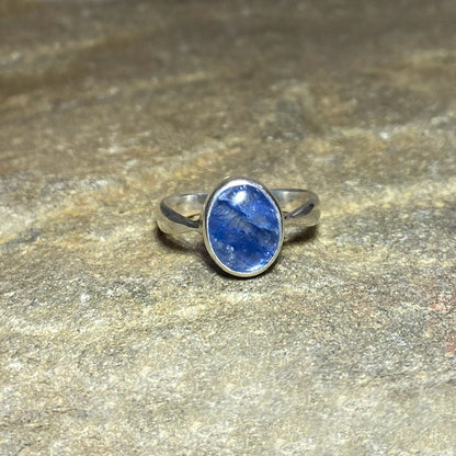 Oval Blue Kyanite Ring- Size 6
