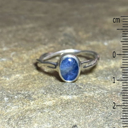 Oval Blue Kyanite Ring- Size 7