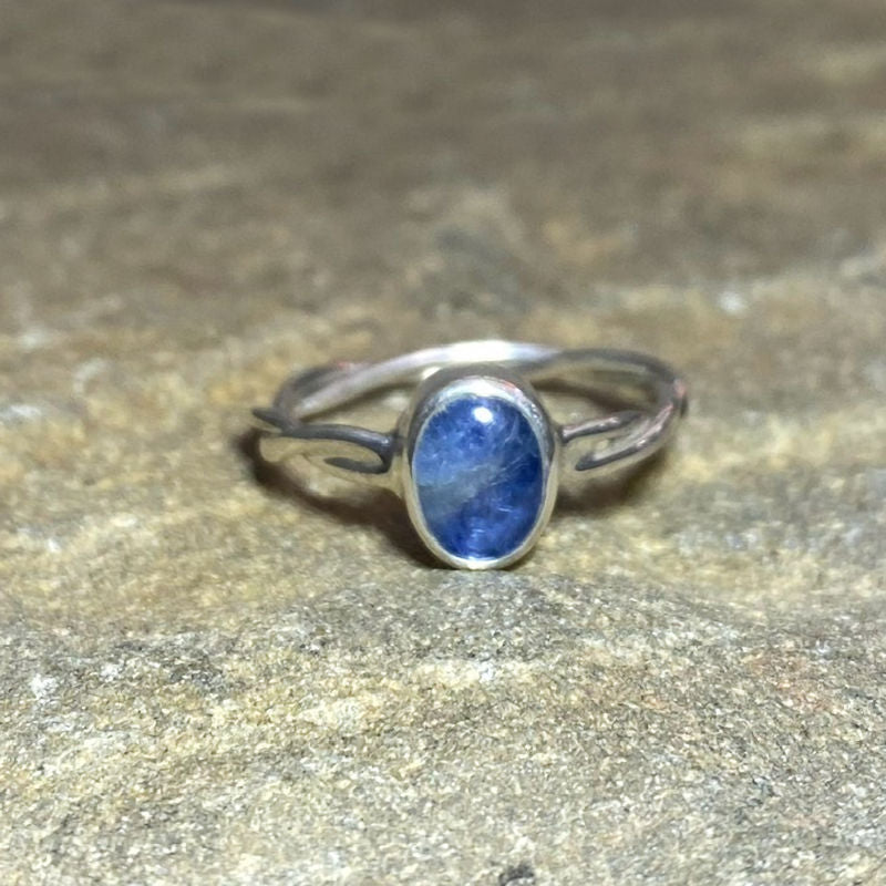 Oval Blue Kyanite Ring- Size 7