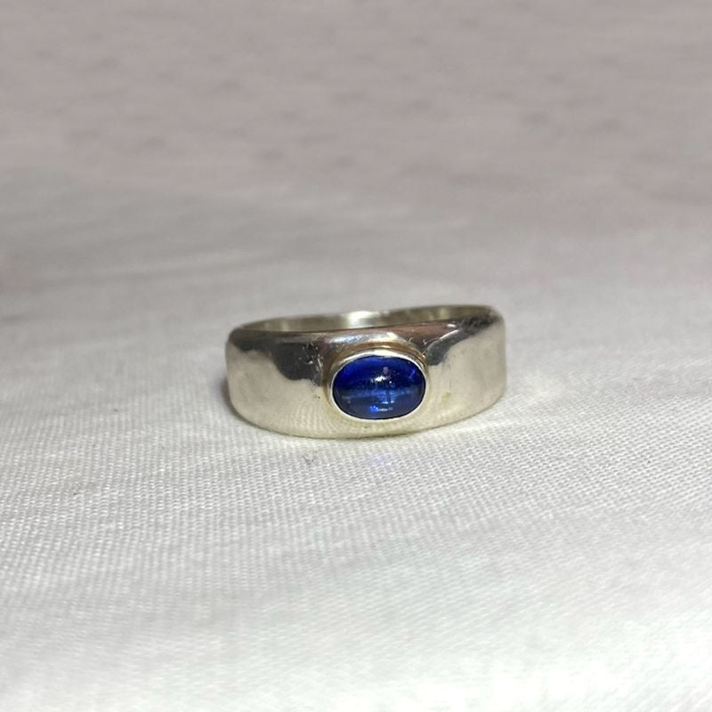 Oval Blue Kyanite Ring- Size 7