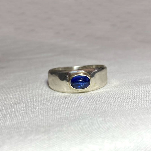 Oval Blue Kyanite Ring- Size 7