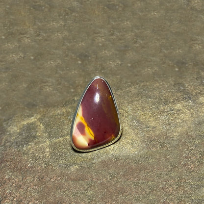 Triangle Mookaite Jasper Ring- Size 9