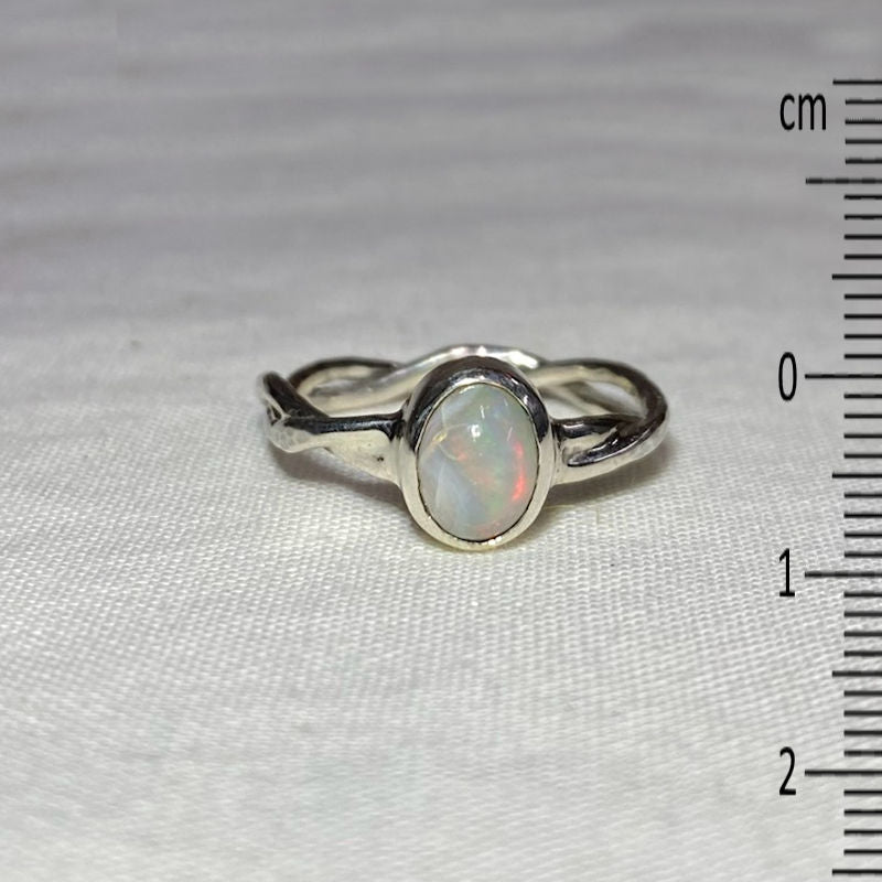 Oval Fire Opal Ring- Size 7