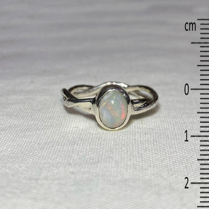 Oval Fire Opal Ring- Size 7