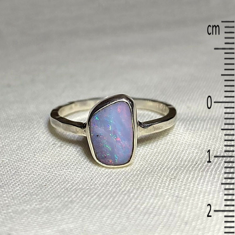 Freeform Boulder Opal Ring- Size 7