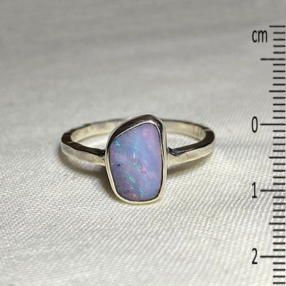 Freeform Boulder Opal Ring- Size 7