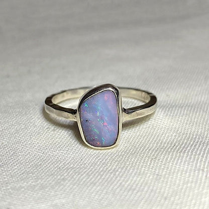 Freeform Boulder Opal Ring- Size 7