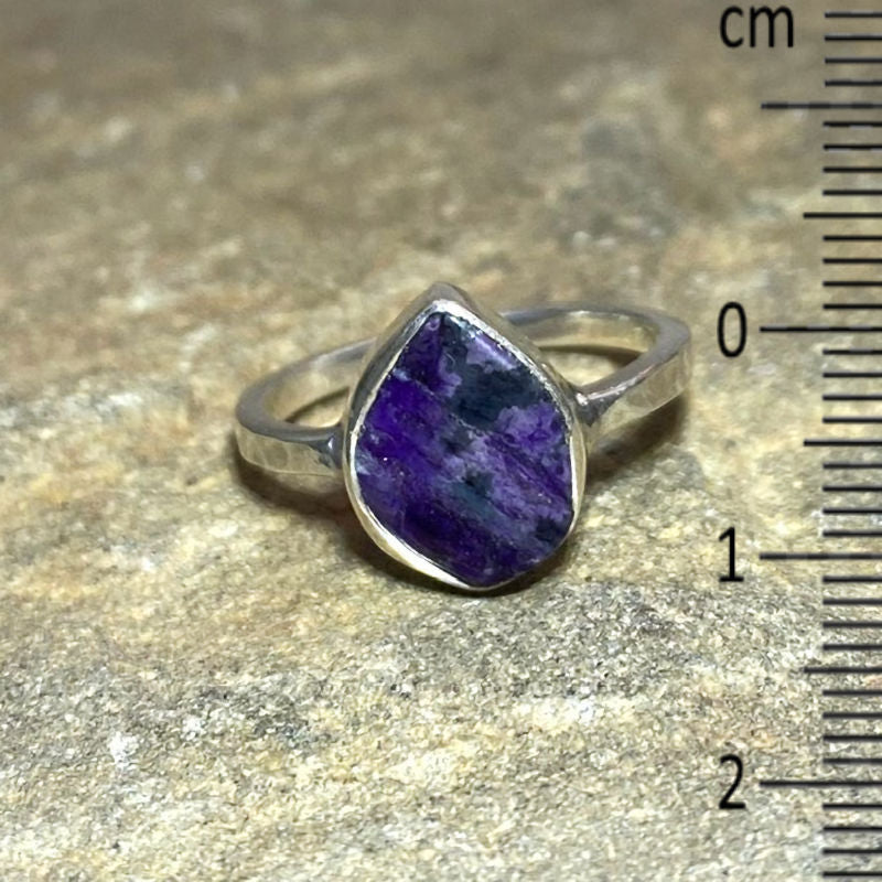 Freeform Sugilite Ring- Size 6.5