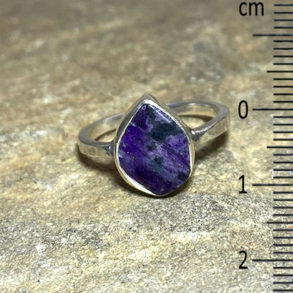 Freeform Sugilite Ring- Size 6.5