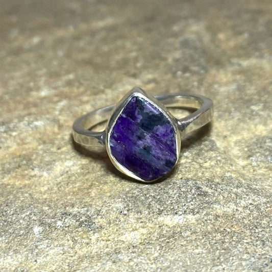 Freeform Sugilite Ring- Size 6.5