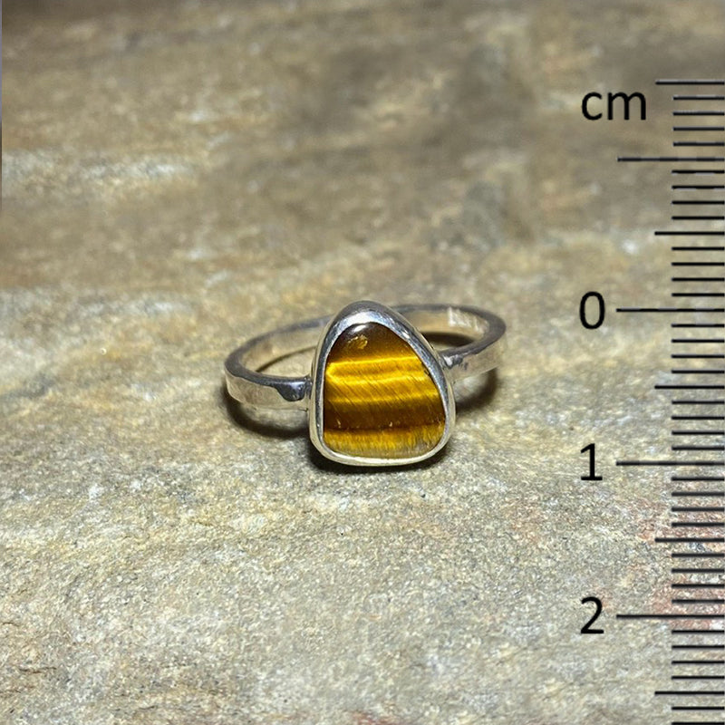 Freeform Tiger Eye Ring- Size 8.5