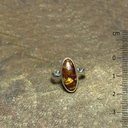 Oval Tigers Eye Ring- Size 7
