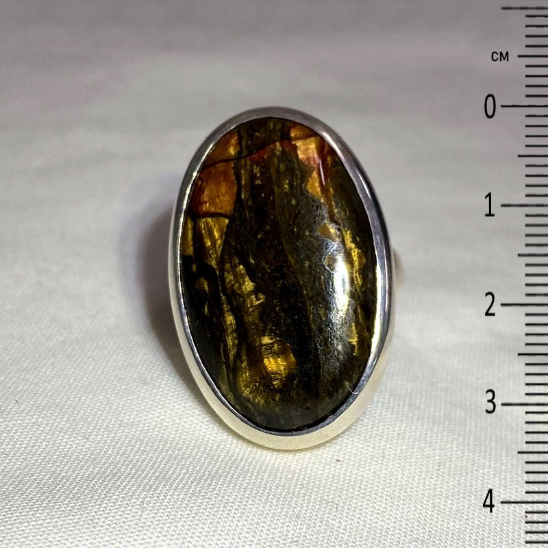 Oval Marra Mamba Tigers Eye Ring- Size 10
